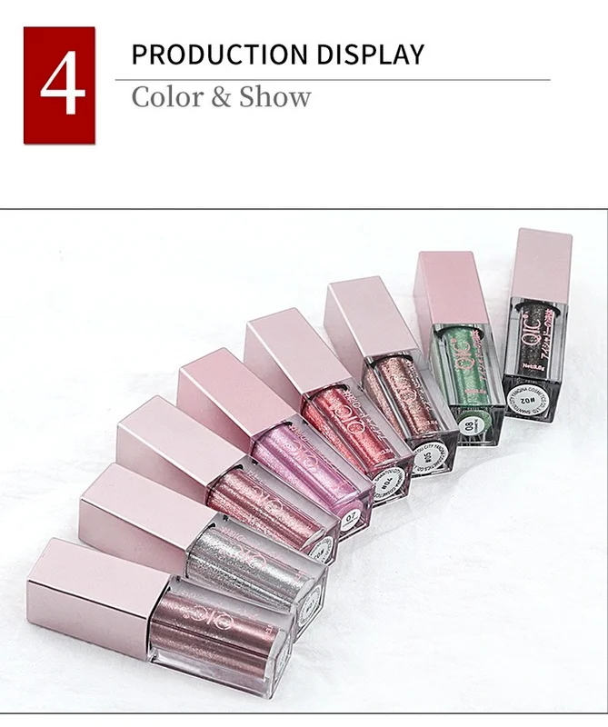 Hot Sale Brand Eyes Makeup Glitter & Shimmer Liquid Diamond Pearly Shinning Cream for Eye Shadow Eyeliner - Image 4