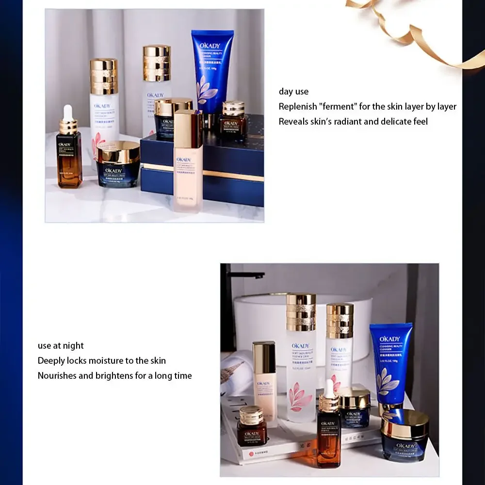 OKADY Face Skin Care Face Serum Tonic Repair Firming Lifting Moisturizing Beauty Cream Revitalize Facial Supplements - Image 5