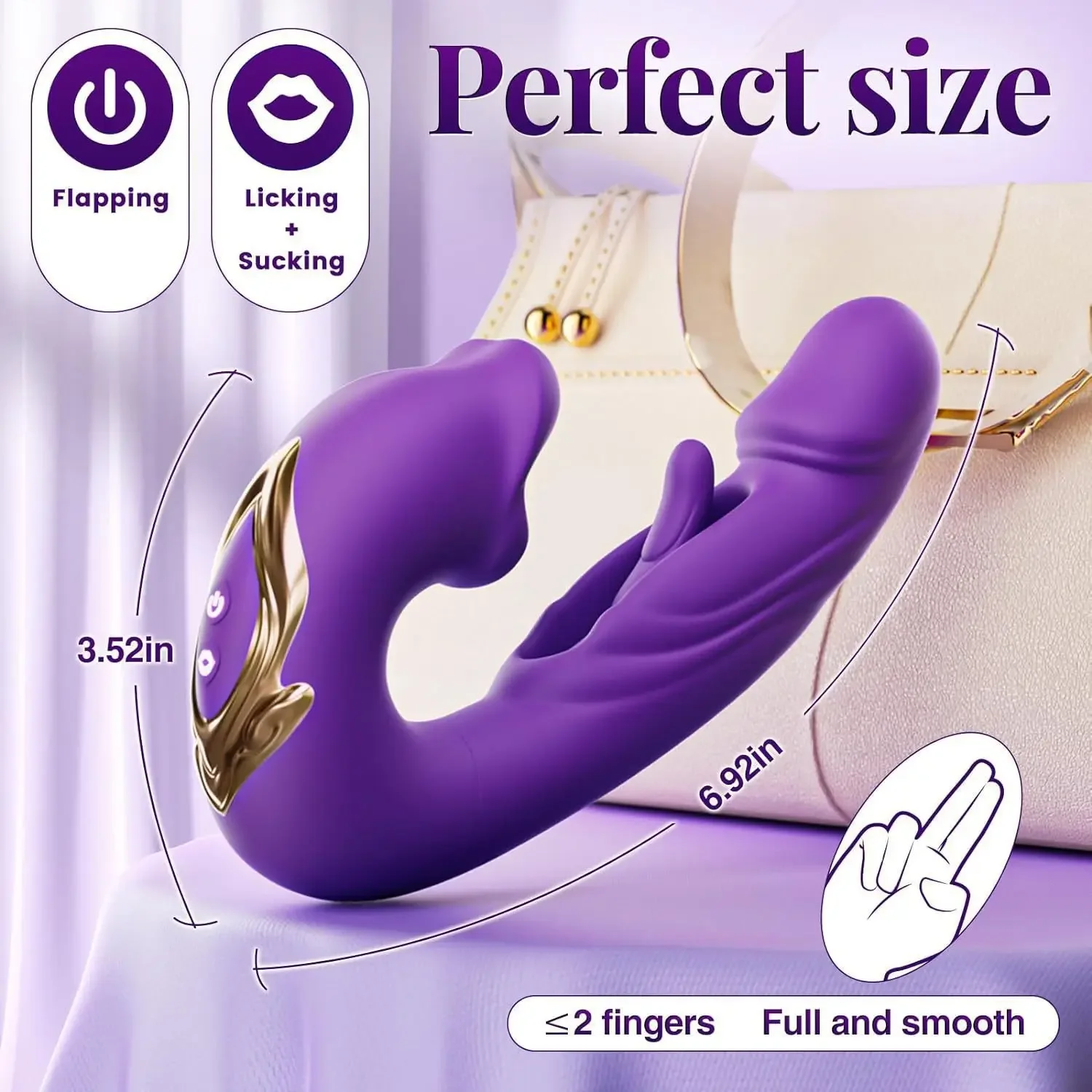 Tongue Licking Sucking Vibrator Finger Flapping Mouth Sucker Realistic Dildo Anal G Spot Clit Vagina Massager Sex Toys for Women - Image 2