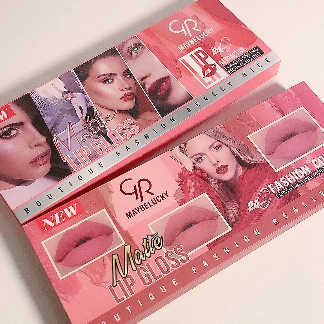 New 12PCS Lip Glaze Set Matte Mist Velvet Lip Gloss Set Long-Lasting Non-Stick Cup Non-Fading Lipstick Nude Liquid Lipstick Set - Image 5