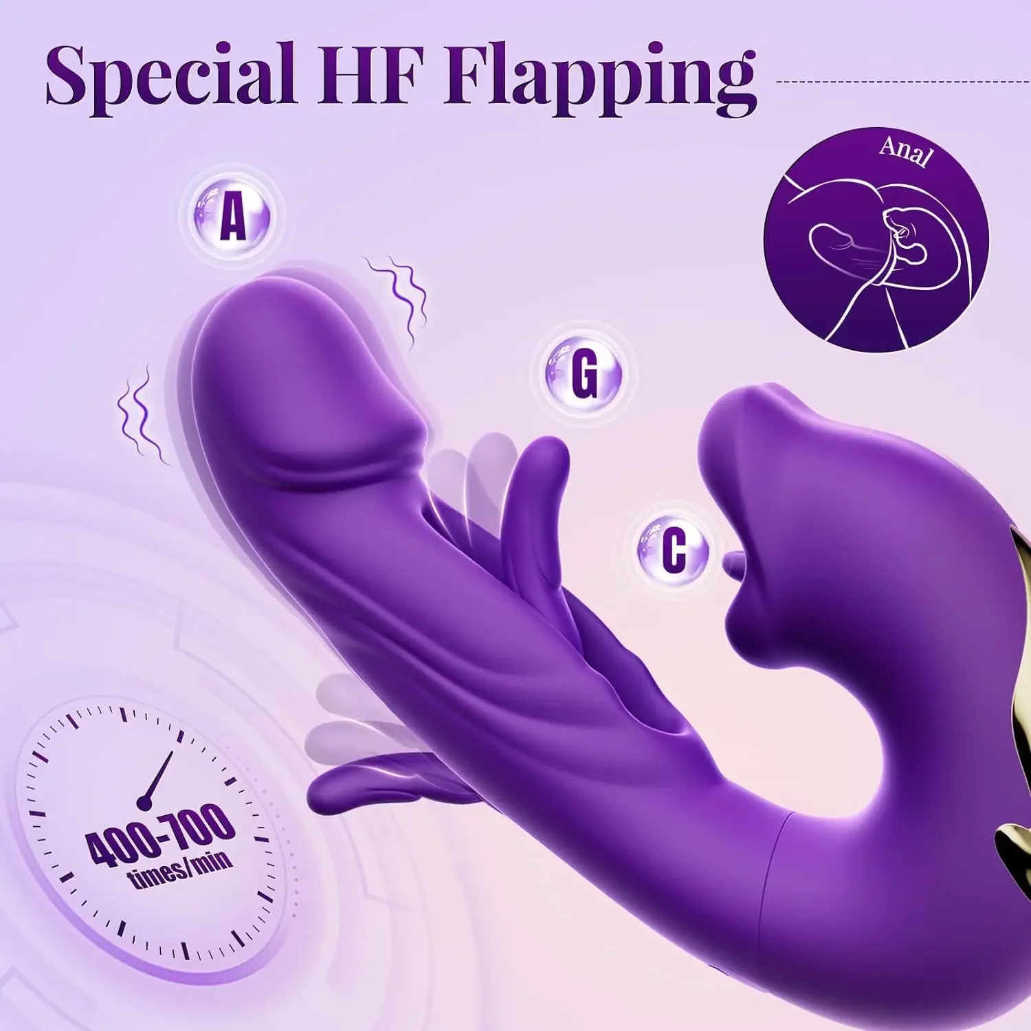 Tongue Licking Sucking Vibrator Finger Flapping Mouth Sucker Realistic Dildo Anal G Spot Clit Vagina Massager Sex Toys for Women - Image 3