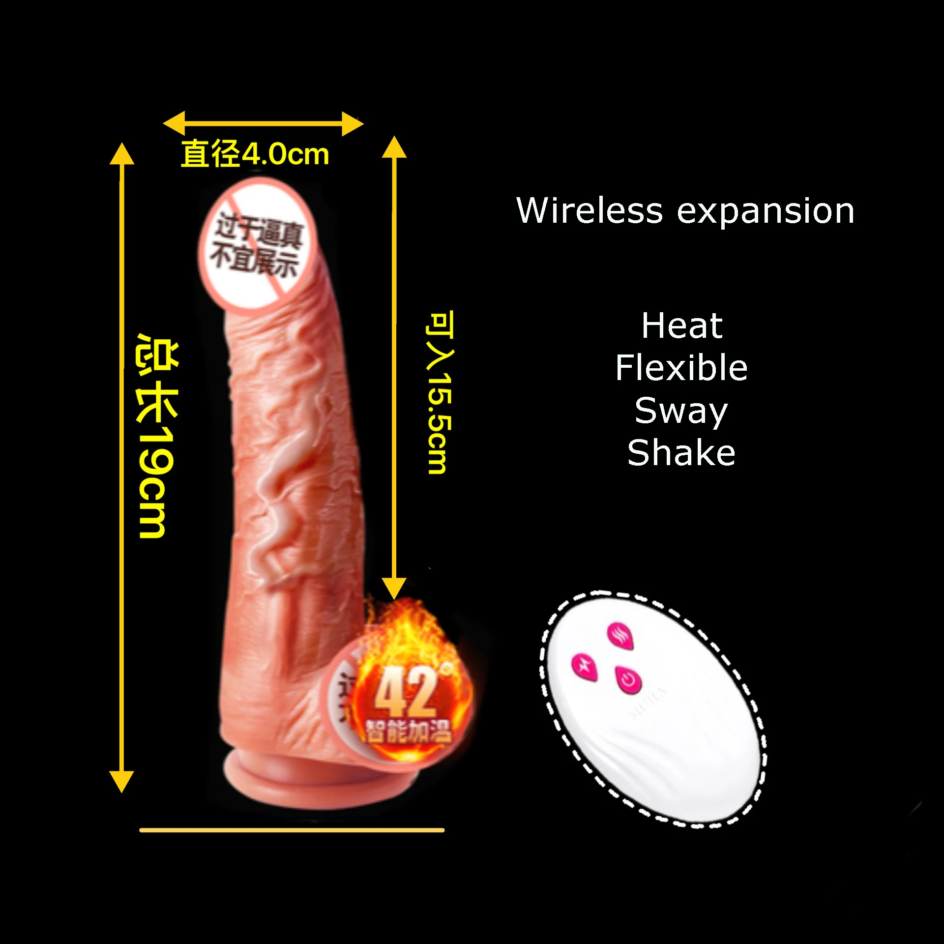 Thrusting Rotation Remote Control Dildo Vibrator Realistic Penis Gay Suction Cup Masturbator Couple Big Dick for Women Sex Toys - Image 5