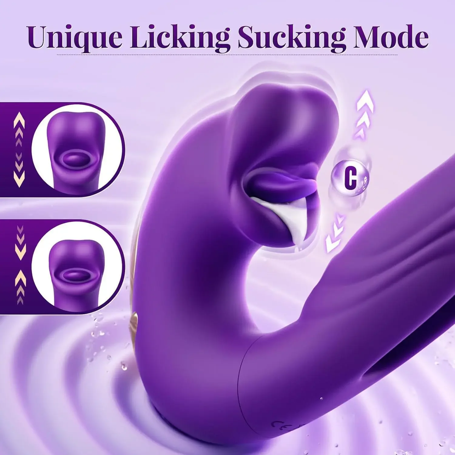 Tongue Licking Sucking Vibrator Finger Flapping Mouth Sucker Realistic Dildo Anal G Spot Clit Vagina Massager Sex Toys for Women - Image 6
