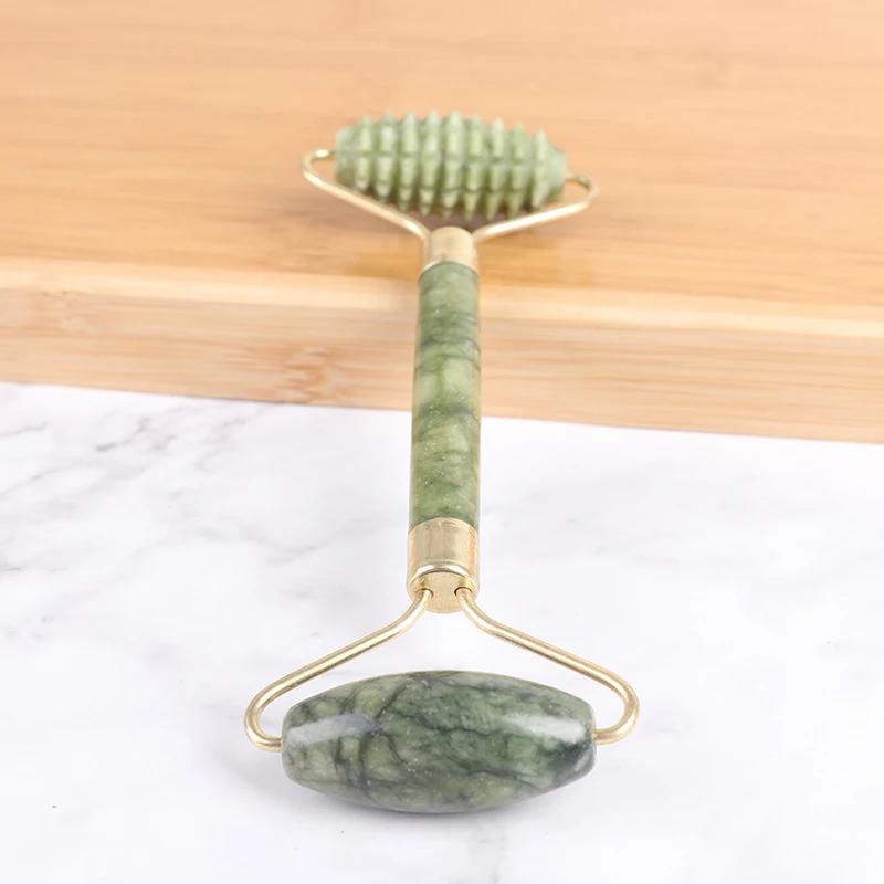 1Pcs Jade Roller Gua Sha Scraper Face Lift Slimming Anti-Aging Wrinkles Massage Tool Skincare Body Guasha Detox Facial Massage - Image 2